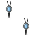 thumbnail image 2 of Bolo Tie Qarigey Hecho a Mano Piedra de Ojo de Tigre CBP189837, 2 of 5