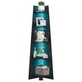 thumbnail image 6 of Dextrus 70.9"Corner Shelf with Led Light, 5 Tier Corner Bookcase & Bookshelf, White Open Display Shelving, Storage Rack Ladder Wood Shelf for Living Room, Home Office, Black, 6 of 6