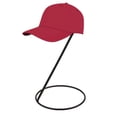 thumbnail image 2 of 2pcs gorra deportiva de béisbol con soporte de exhibición de pelucas de cabellero de sombrero de metal independiente, 2 of 5
