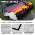 thumbnail image 5 of Yuyamidu Arizona Sunset Golf Cart Seat Cover with Pockets Cactus Golf Cart Seat Blanket 2 Passenger Club Car Travel Sports Golf Cart Accessory Protection, 5 of 7