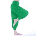 thumbnail image 5 of Manxivoo Yoga Pants Women Pants High Waisted Yoga Pants Hippie Pants Boho Beach Plus Size Palazzo Pants Yoga Pants Closing Dance Pants Chi Pants Yoga Clothes Leggings Women's Pants Green, 5 of 8