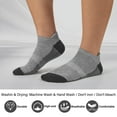 thumbnail image 3 of Smilooen 14 Pair Mens Ankle Running Socks Low Cut Breathable Cushioned Athletic Grey Socks Size 6-12, 3 of 6