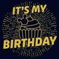 thumbnail image 2 of Men's Mickey & Friends Birthday Cupcake  Graphic Tee Navy Blue X Large, 2 of 5