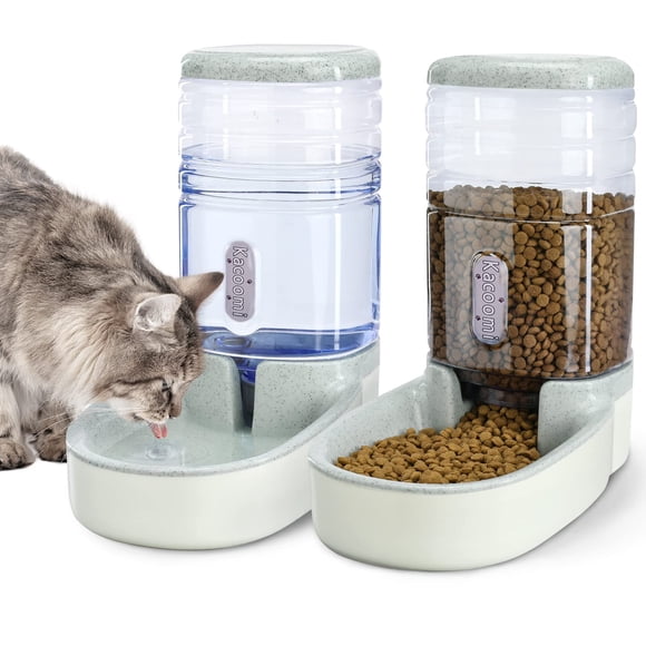 Set de comedero automático para perros y gatos y dispensador de agua Kacoomi