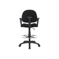 thumbnail image 3 of Boss Ergonomic Works - Chair - armrests - ring-shaped - swivel - tweed - black, 3 of 6