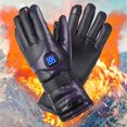 thumbnail image 4 of Guantes unisex para bicicleta eléctrica, 3 modos de calefacción, piel sintética, invierno, senderismo, esquí Guantes calefactables eléctricos, 4 of 7