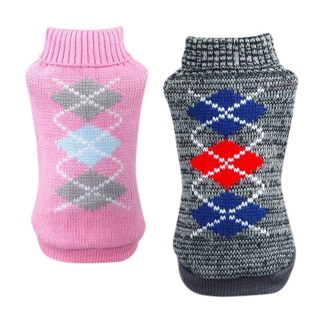 Xihbxyly Suéter para Perro, Ropa Cálida de Lana, Elegante y de Moda Invernal, Cómodo y Fácil de Usar, Suave y Acogedor, Disponible En Gris, Tallas Xs-Xxl, Ideal para Climas Fríos.