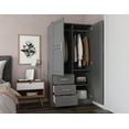 thumbnail image 2 of 100% Solid Wood Metro 2-Door Wardrobe, 2 of 5
