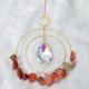thumbnail image 3 of Moon Sun Catcher, adorno de ventana interior y exterior de coche de cristal, prisma de gema, decoración boho, 3 of 5