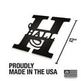 thumbnail image 2 of JASS GRAPHIX Hall 12" Black Aluminum Composite Monogrammed Sign Door Wall Decor Last Name Signs for Home Personalized, 2 of 4