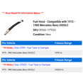 thumbnail image 2 of Fuel Hose - Compatible with 1973 - 1980 Mercedes-Benz 450SLC 1974 1975 1976 1977 1978 1979, 2 of 2