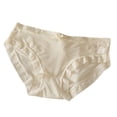 thumbnail image 2 of SDNall Panties for Women Ice Silk Underwear for Girls Spring/Summer Solid Color Mid Waist Quick Drying Lace Womens Underwear, 2 of 9