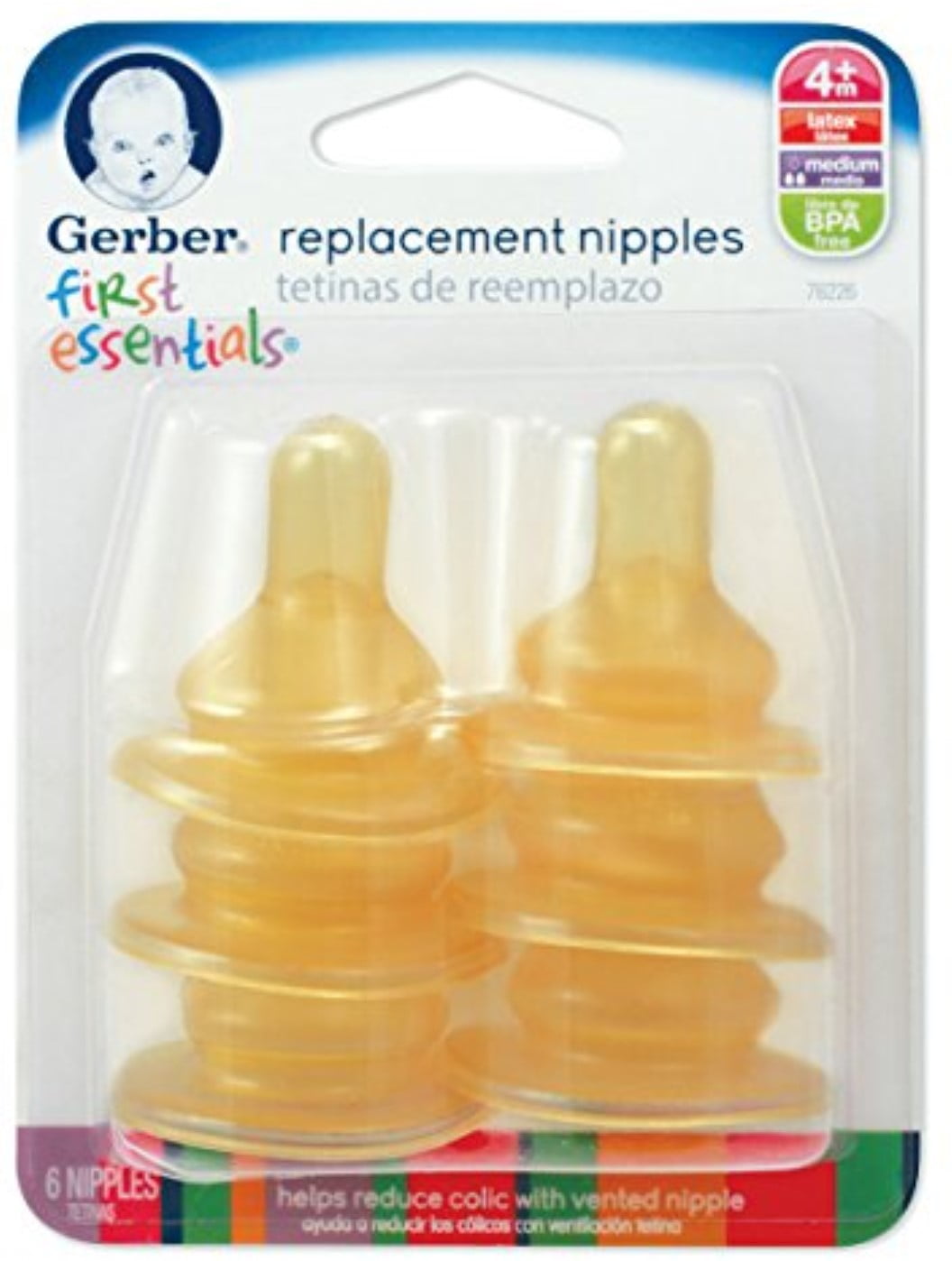 Gerber First Essentials Replacement Nipples 