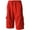 Red, variant on Ma Croix Men's Casual Loose Fit Fleece Cargo Sweat Shorts with Elastic Deawstring