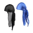 thumbnail image 4 of 2 Piezas Headwear Scarf Bandana Turban + Azul Real Sunnimix Sombreros de moda para hombres y mujeres, 4 of 7