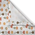 thumbnail image 3 of Ambesonne Botanical Kitchen Curtains, Bohemian Leaves in Pots, 55"x24", Persian Orange Sage Green, 3 of 3