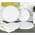 thumbnail image 3 of Round Electric Stovetop Burner Cover Set of 4, White, 3 of 4