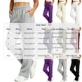thumbnail image 3 of VBVC Women's Straight Leg Sweatpants , Soft Stretchy Lounge Trousers For Women , Ladies' Y2K Casual Active Pants with Pockets, S-2XL, 3 of 6