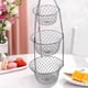 thumbnail image 5 of canasta de frutas colgante,Cesta de almacenamiento de frutas para el hogar de metal redondo de 3 niveles,cestas colgantes de frutas y verduras para la cocina,Colgador de frutas de metal cesta, 5 of 7