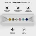thumbnail image 3 of Champagne Diamond  925 Sterling Silver Vermeil Rose Gold Rhodium Plated Flower Stud Solitaire Earrings for Women Jewelry Ct 0.24 Birthday Christmas Gifts for Women, 3 of 8