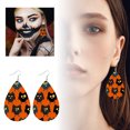 thumbnail image 1 of Soyez le de Tous avec Nos Fabuleuses Boucles d'Oreilles en Cuir d'Halloween!, 1 of 5