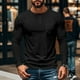 thumbnail image 1 of pstuiky camisa de manga larga para hombre, Camisas casuales de color liso con botones y bolsillos para hombre, de manga larga y cuello redondo top de hombre xxl, 1 of 6
