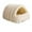 Beige, variant on Barhoo Cozy Cat Bed - Monster Cat Tent with Removable Cushion, Warm Nest Sleeping Bed for Indoor Cats and Small Dogs - Anti-Anxiety Cuddler Pet Bed for Comfort and Relaxation, Machine Washable