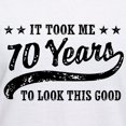 thumbnail image 3 of CafePress - Funny 70Th Birthday Women's V Neck T Shirt - Womens Cotton V-Neck T-shirt, 3 of 4