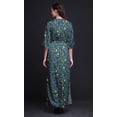 thumbnail image 2 of Bimba Rayon Leaf Floral Ladies Long Gown Boho Beach Cocktail Party Maxi SlitÂ&nbsp;Dress-Medium, 2 of 6