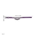 thumbnail image 2 of unbranded Collar Para Mascotas De Cuero PU Ajustable Con Para Perros Pequeños Morado, 2 of 6