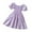 T3, variant on Mikilon Girls Summer Dress Kids Floral Square Neck Puff Sleeve A-Line Midi Dresses for 2-7 Years Kids