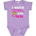 thumbnail image 3 of Inktastic I Watch Football with My Papa Girls Baby Bodysuit, 3 of 5