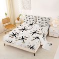 thumbnail image 2 of Castle Fairy Mid Century Atomic Pattern Queen Sheets 4 Pieces,Vintage Circle Accent Queen Sheet Sets,Taupe Beige Cream,1 Flat Sheet, 1 Fitted Sheet and 2 Pillowcases, 2 of 7