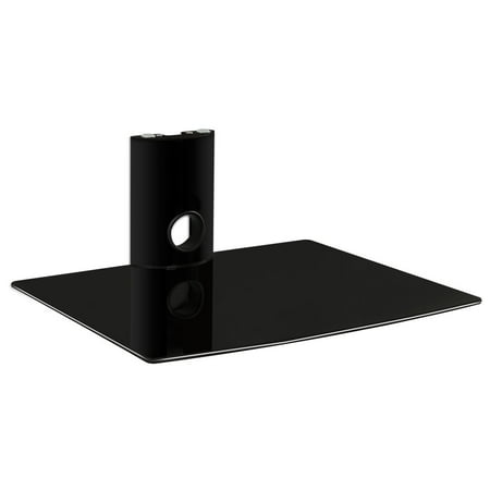 UPC: 0859868005586 | Mount-It! Floating Mounted Shelf Wall Bracket Single Shelf Temepered Glass MI-801
