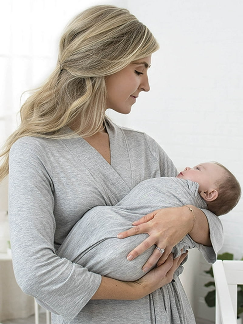 Modern Moments Baby Robe Swaddle Blanket Set, Soft Comfy