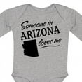 thumbnail image 4 of Inktastic Someone in Arizona Loves Me Boys or Girls Long Sleeve Baby Bodysuit, 4 of 5