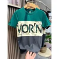 thumbnail image 5 of Camisetas para hombre, camisetas con alfabeto, camisetas para hombre, camisetas rojas, ropa vintage con estampado, ropa barata y estilo coreano, estilo Harajuku de verano normal, 5 of 5
