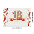 thumbnail image 3 of Sparkling Diamond Themed 18th Birthday Banner Backdrop Decorations Party Supplies for Birthday Party Photography Props Happy Birthday Celebration Decor Background, 3 of 7