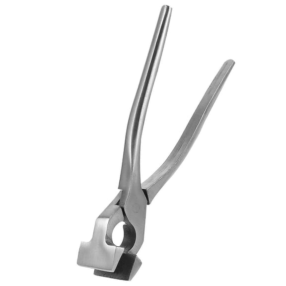 Leather pliers flat jaws strong bite non-slip handle 1 piece
