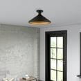 thumbnail image 4 of 41020-04 Livex Lighting Geneva - 1 Light Semi-Flush Mount In Urban Style-8.75 Inches Tall and 15.25 Inches Wide-Black Finish, 4 of 7