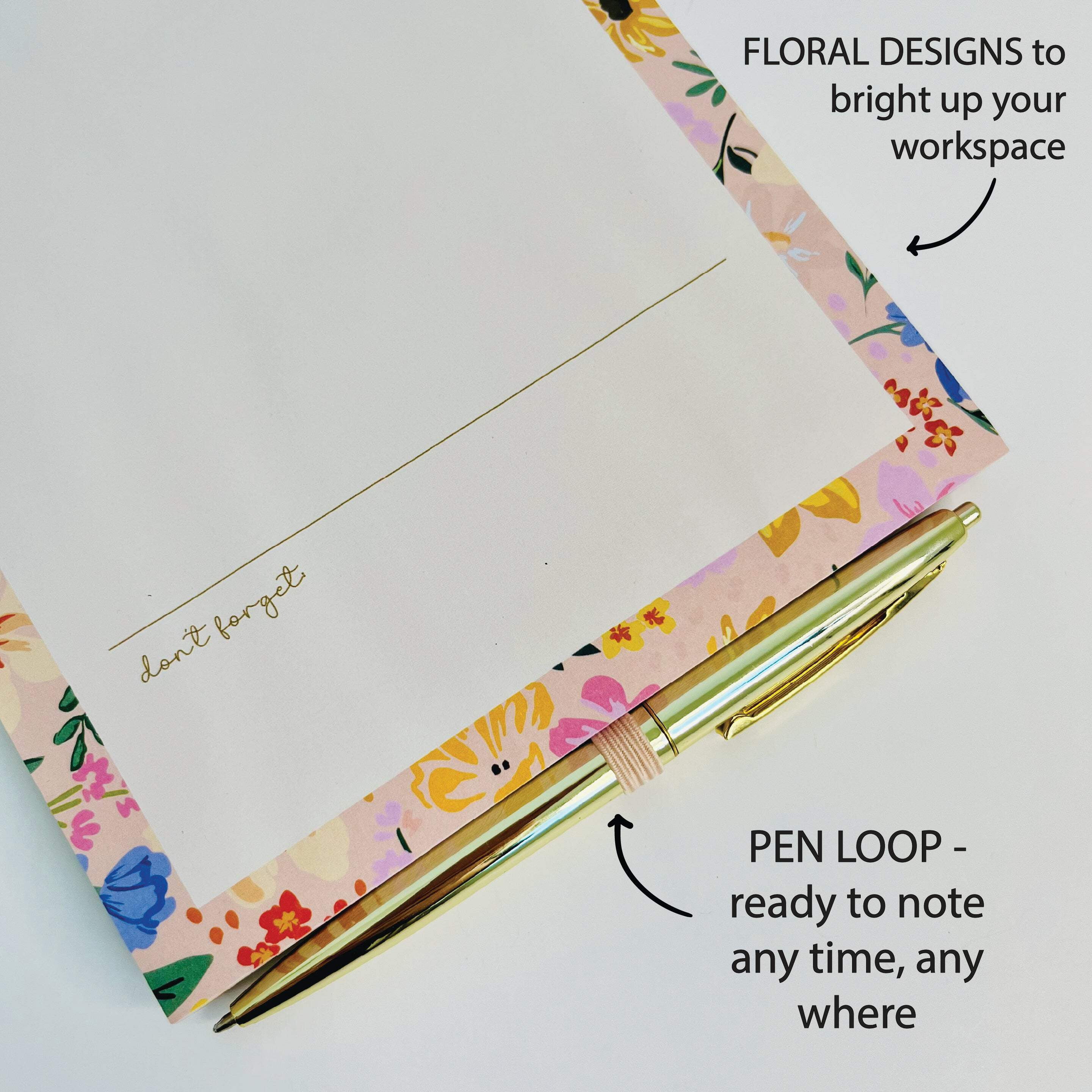2 PACK MAGNETIC NOTEPADS for REFRIGERATOR with PEN HOLDER-52 Sheets, 5.8x8.25, Magnetic Notepad, Office Desk Pad, To Do List Pad, Cute Gift for Her, Stationery Organizer