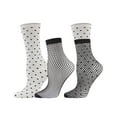 thumbnail image 2 of MeMoi Three-In-One Mix & Match Crew and Fishnet Socks - Womens - Female, One Size, Black, 2 of 2