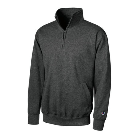 Unisex Eco Fleece 1/4 Zip, Charcoal Heather - M