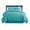 Aqua, variant on -Decorative Pinch Pleat King 4PC Comforter Set, Teal