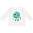thumbnail image 3 of Inktastic Furry Monster, Little Monster, Blue Monster Boys or Girls Long Sleeve Toddler T-Shirt, 3 of 5