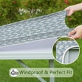 thumbnail image 6 of Blue Cartoon Unicorn Pattern Square Fitted Tablecloth with Elastic Edge,Square Table Cover,Washable Elastic Table Cover for Home Kitchen Party Decor 36"x36", 6 of 6