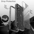 thumbnail image 6 of JETech Glitter Case for iPhone 12/12 Pro, 6.1-Inch, Bling Sparkle Shockproof Phone Bumper Cover, Cute Sparkly for Women and Girls (Black), 6 of 7