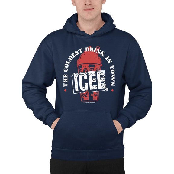 Frosty ICEE Wave Delight - Coldest Drink Town Graphic Men's Hoodie