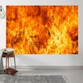 thumbnail image 4 of Raging Fire Backdrop Burning Flames Photography Background Fire Fighter Themed Birthday Party Campfire Bonfire Party Decorations Banner Supplies Photo Booth Props, 4 of 4