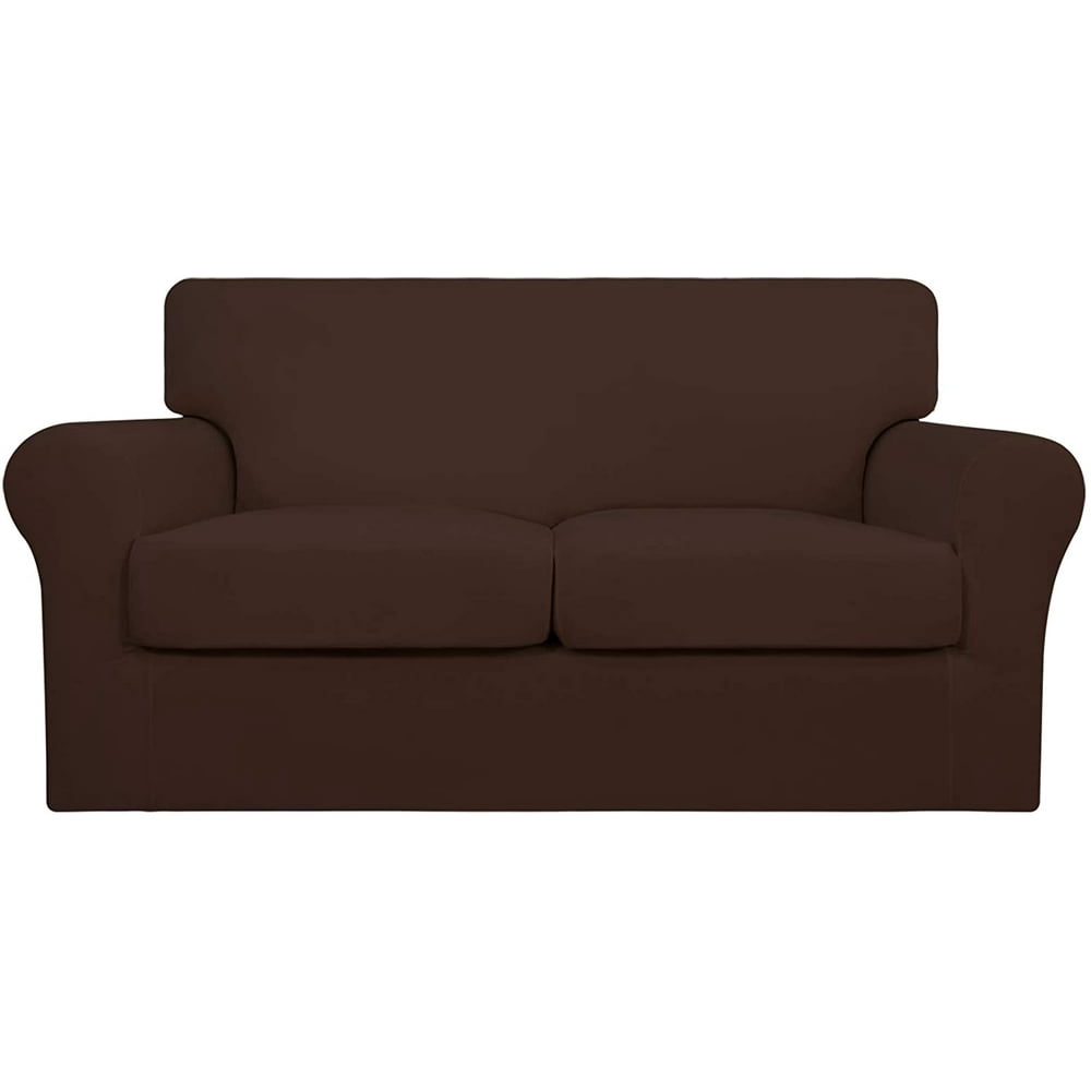 EasyGoing 3 Pieces Super Stretch couch cover, Loveseat size, Coffee (Slipcover Only) Walmart